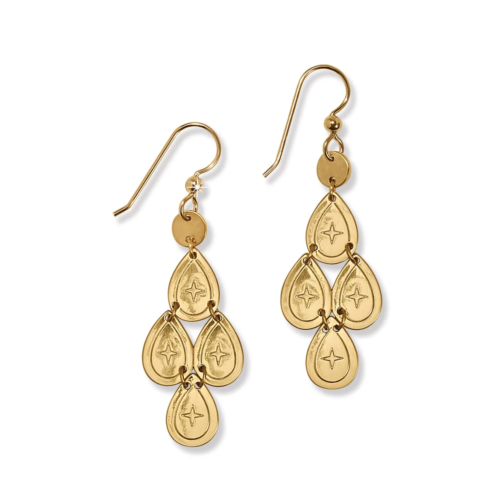 Palm Canyon Small Teardrop Gold French Wire Earring