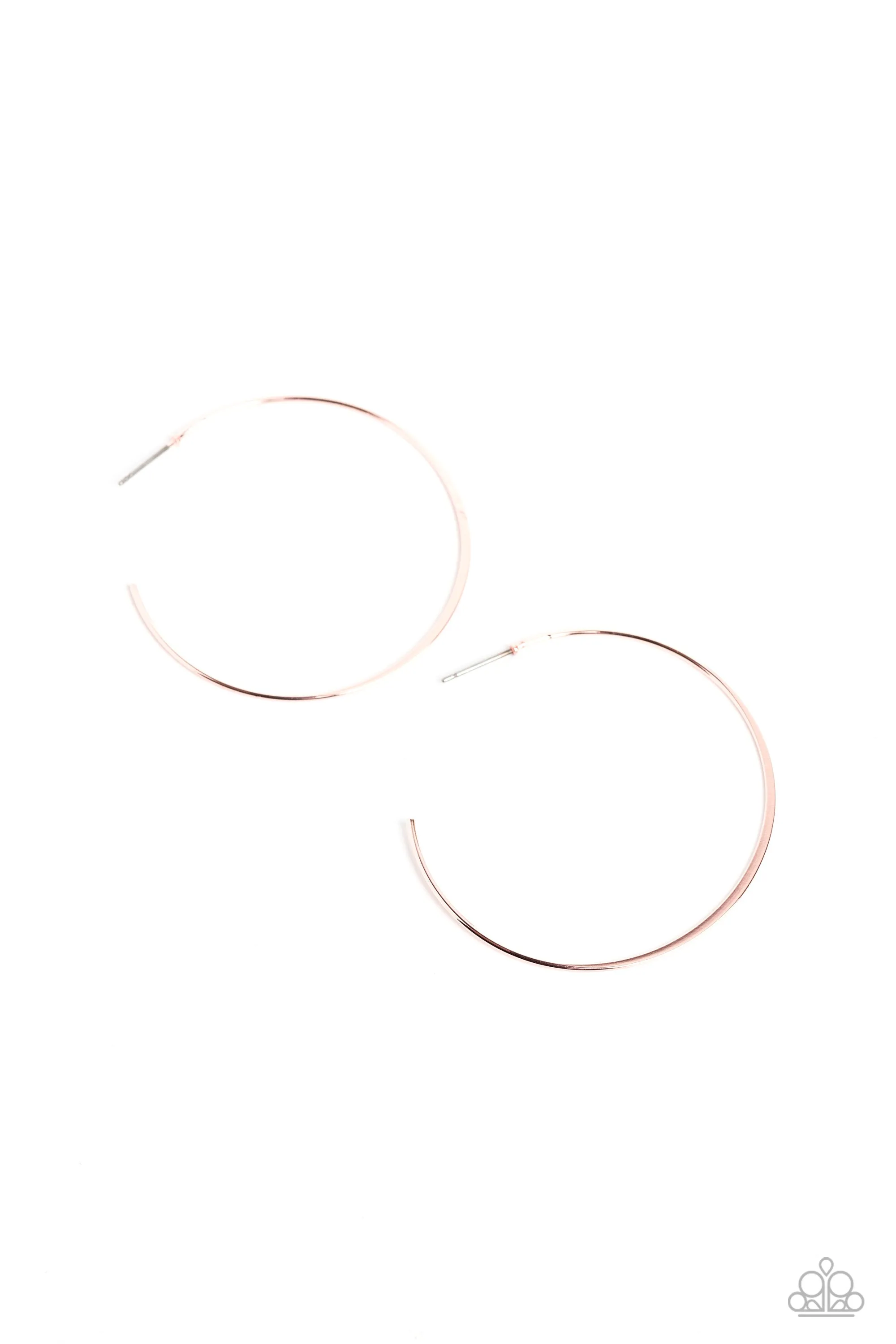 Paparazzi Seize the Sheen - Rose Gold Earrings