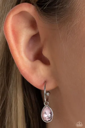 Paparazzi Teardrop Tassel - Pink Earrings
