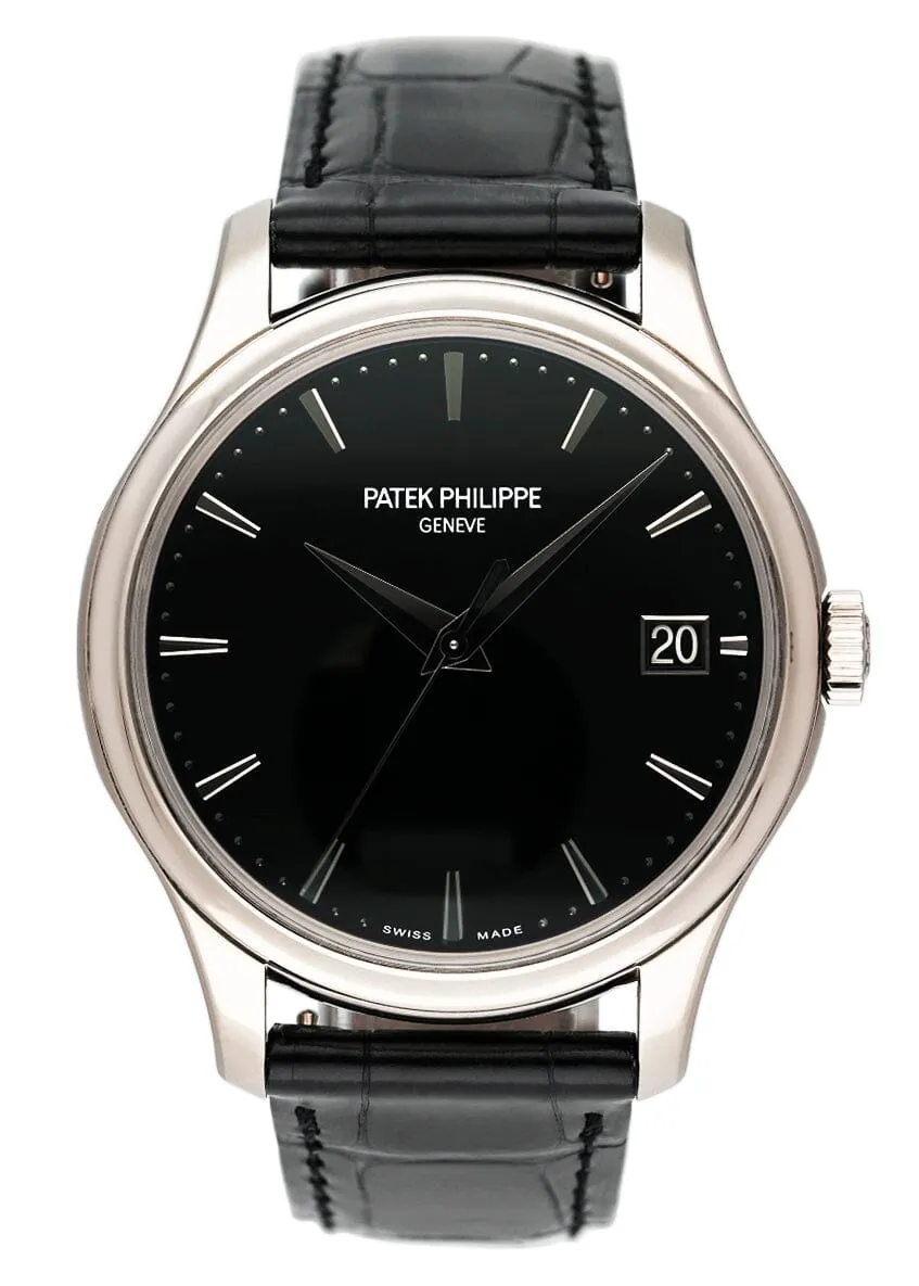 Patek Philippe Calatrava 5227G Black Dial Mens Watch Box Papers