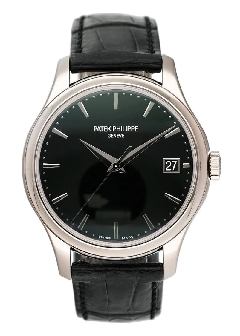 Patek Philippe Calatrava 5227G Black Dial Mens Watch Box Papers