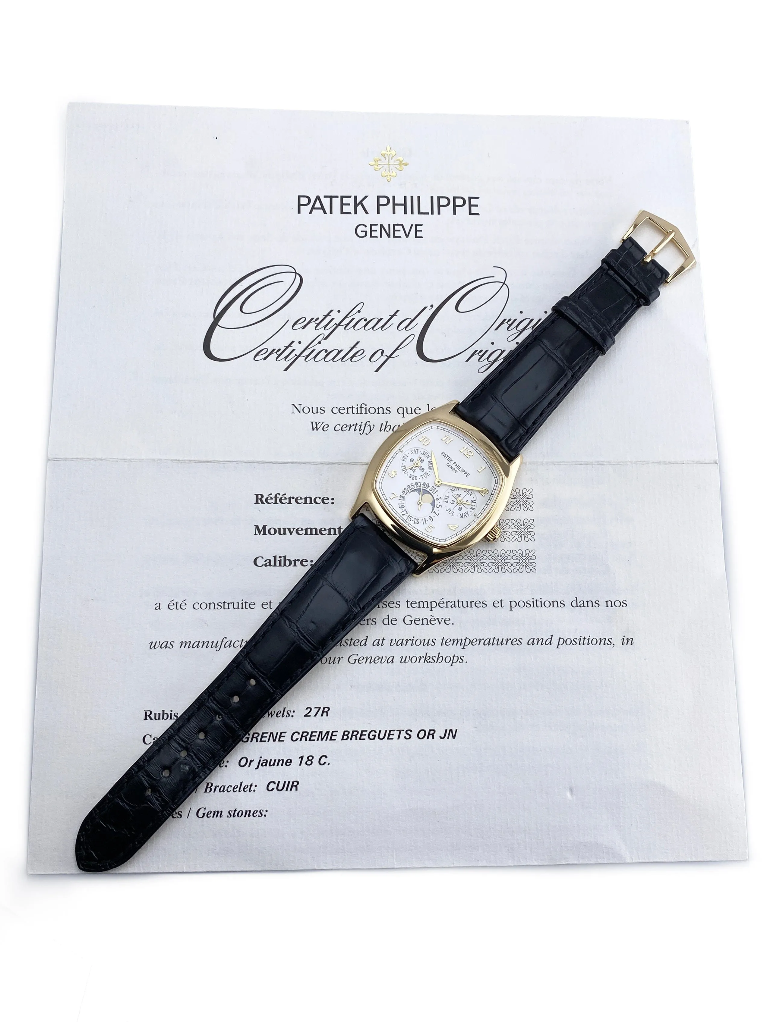 Patek Philippe Grand Complications 5940J Silver Dial Mens Watch Box Papers