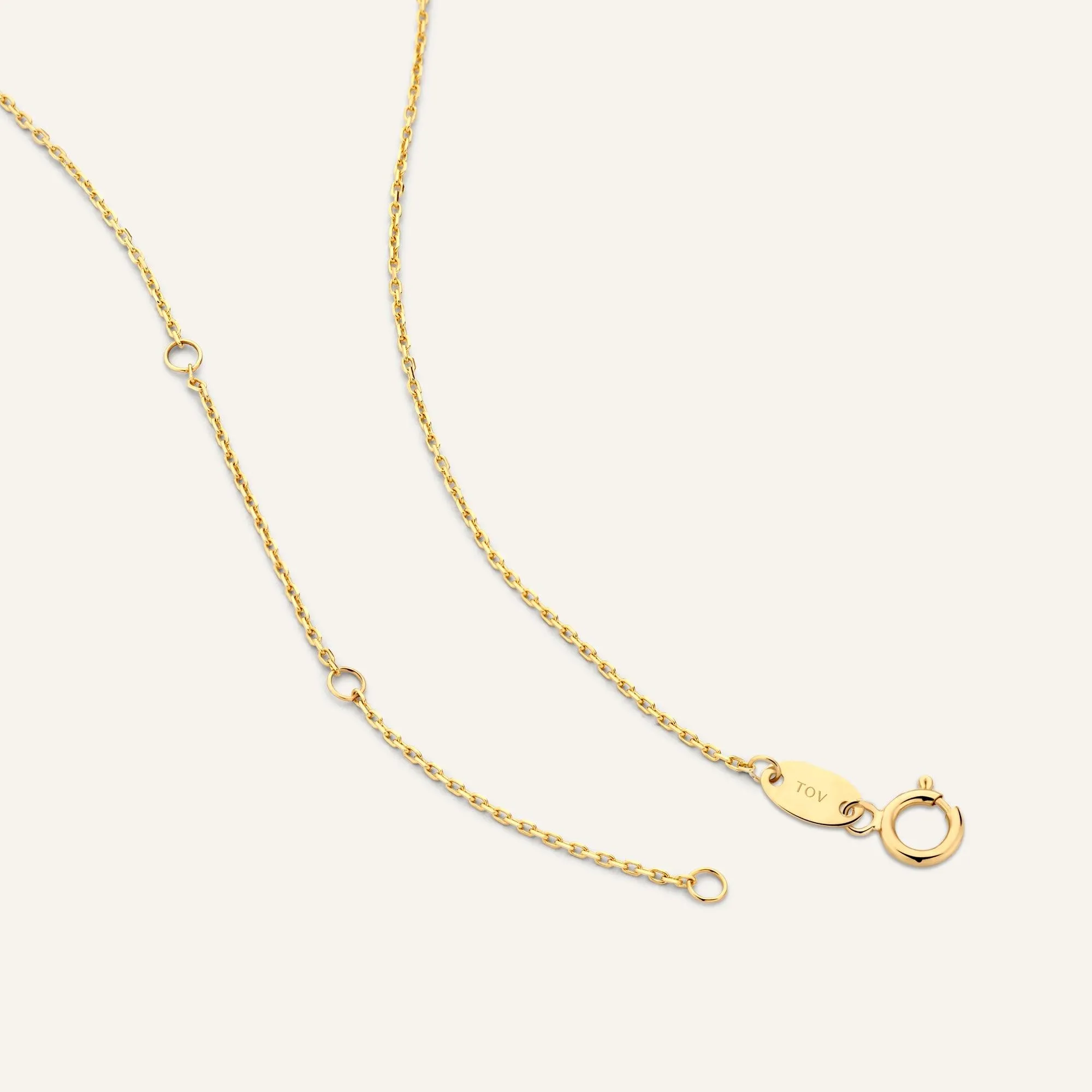 Pavé Cubic Zirconia Bar Necklace