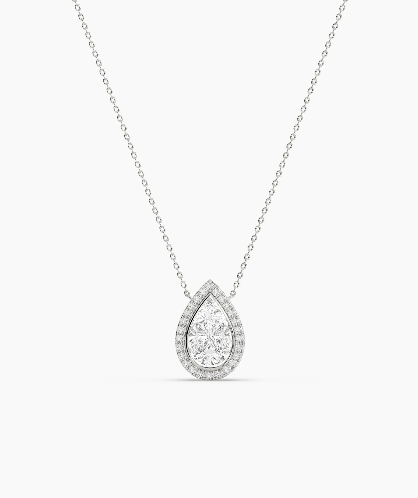 Pear-Cut Diamond Pendant