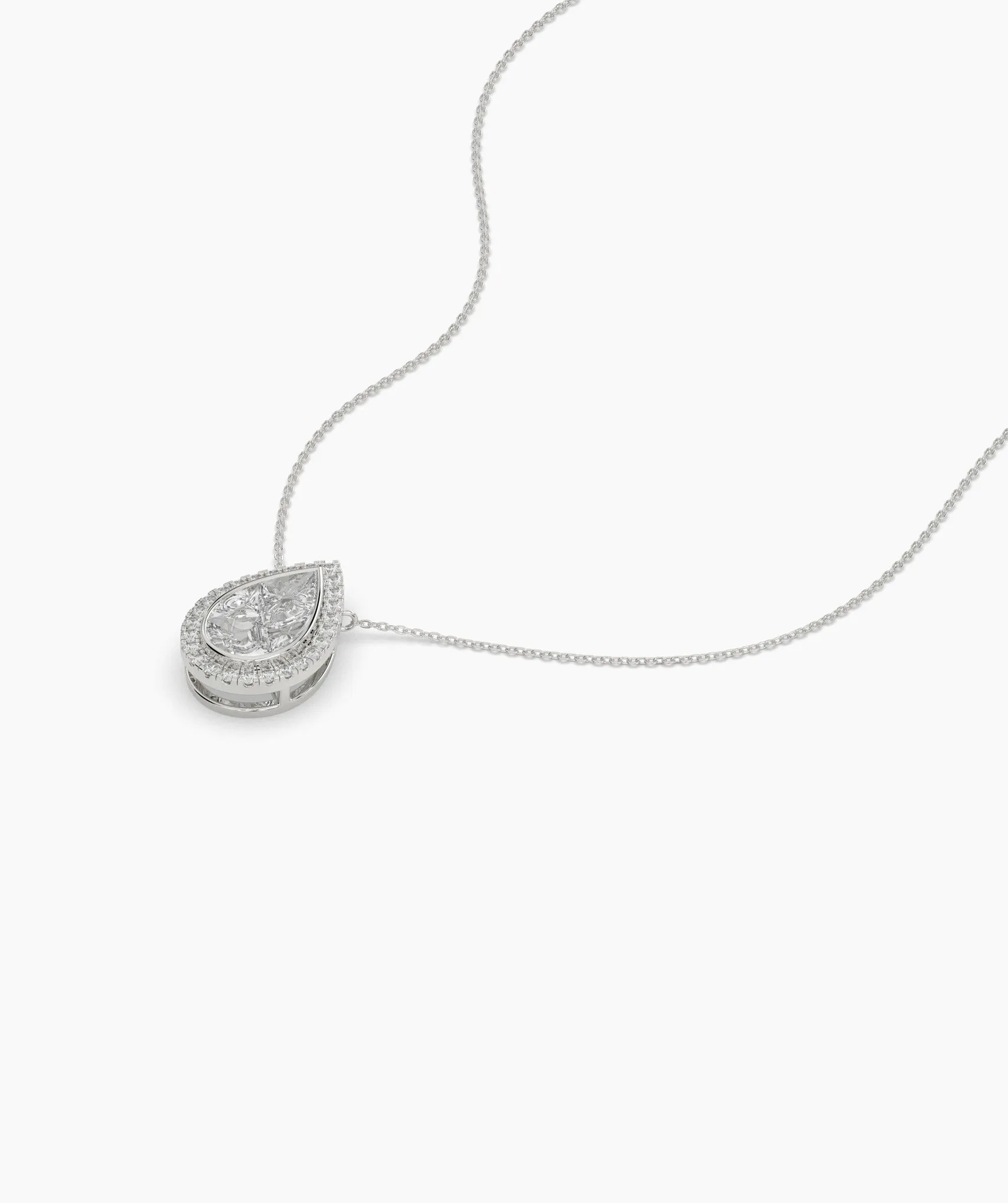 Pear-Cut Diamond Pendant