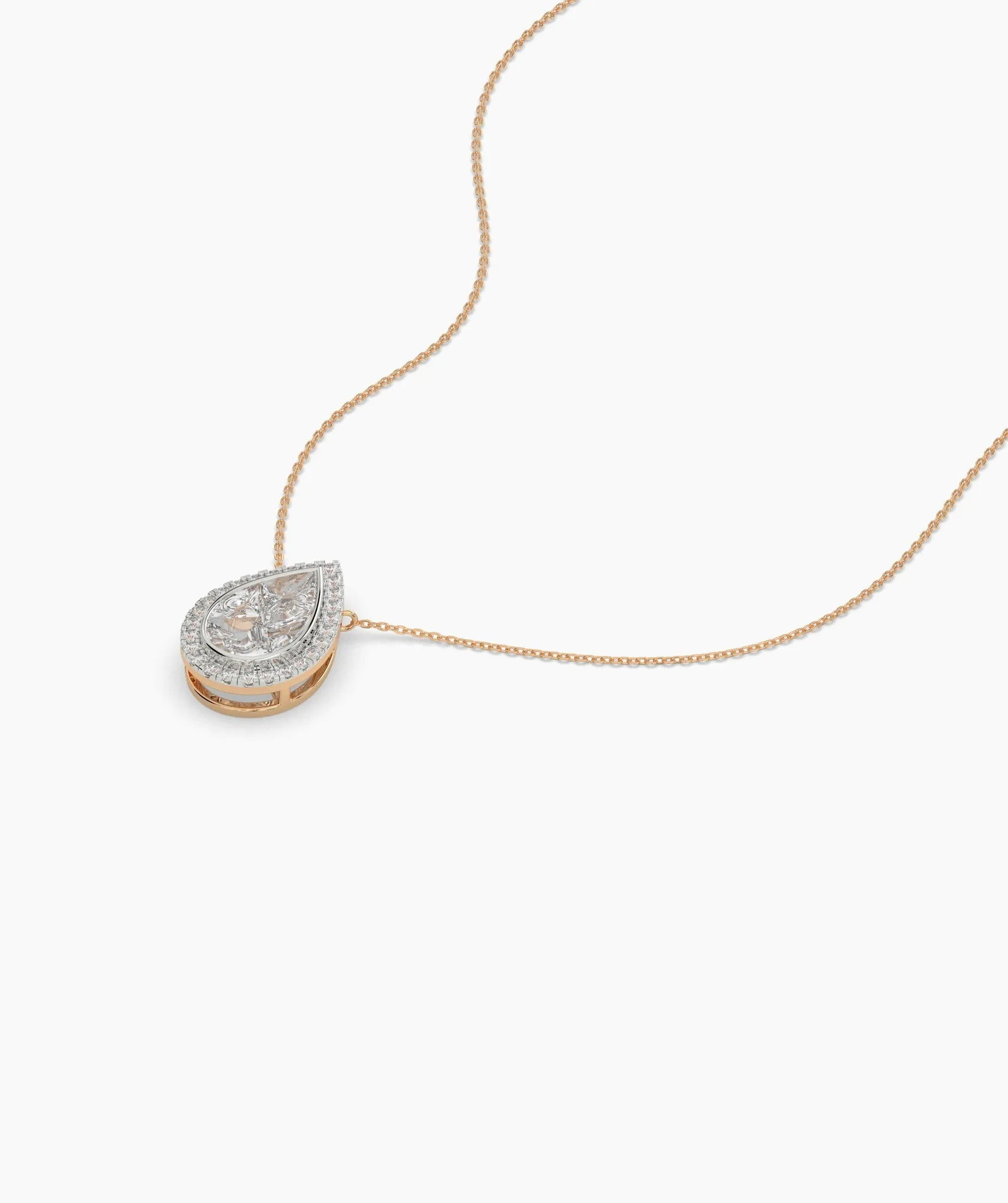 Pear-Cut Diamond Pendant