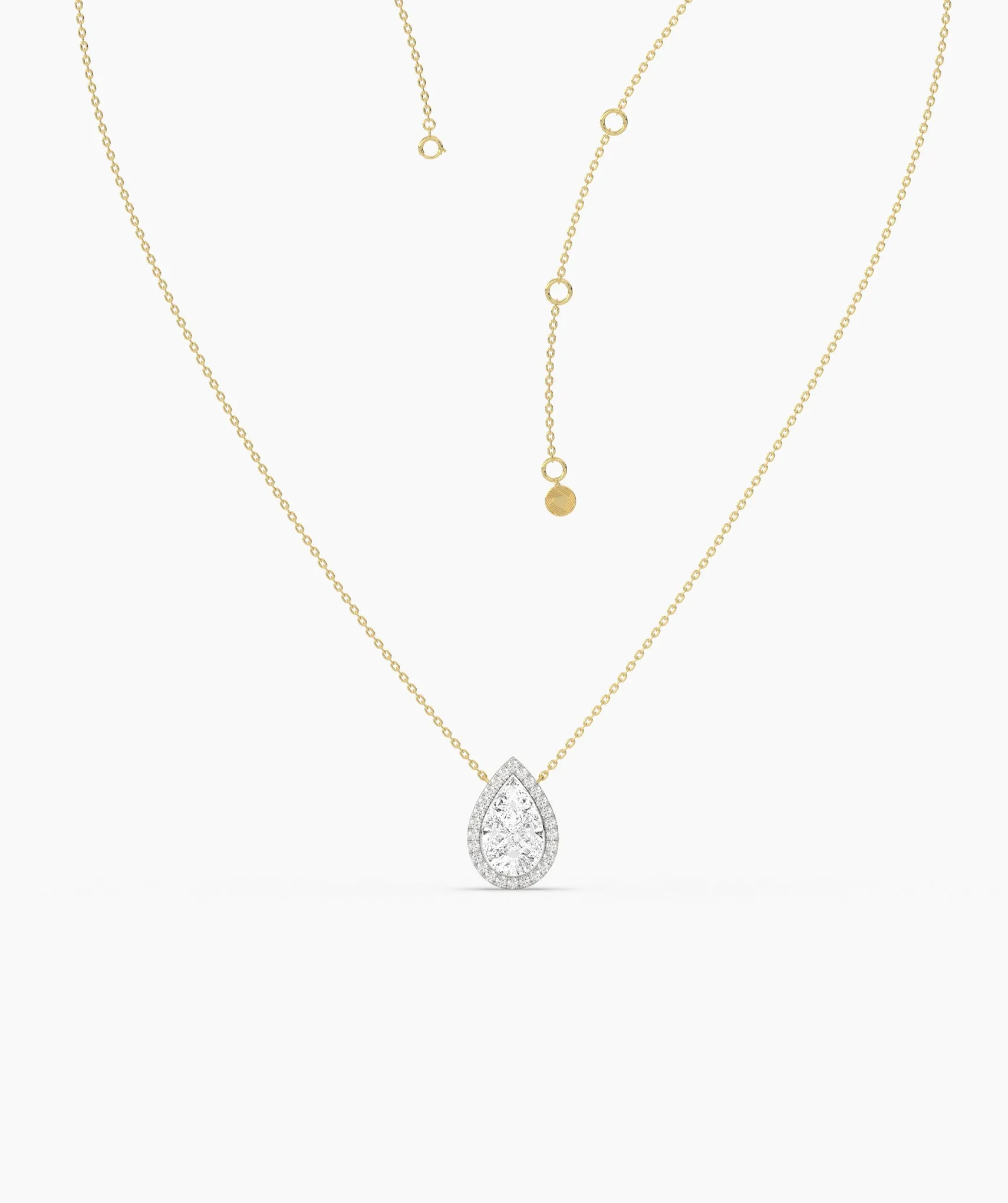 Pear-Cut Diamond Pendant