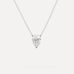 Pear Floating Diamond Necklace Setting