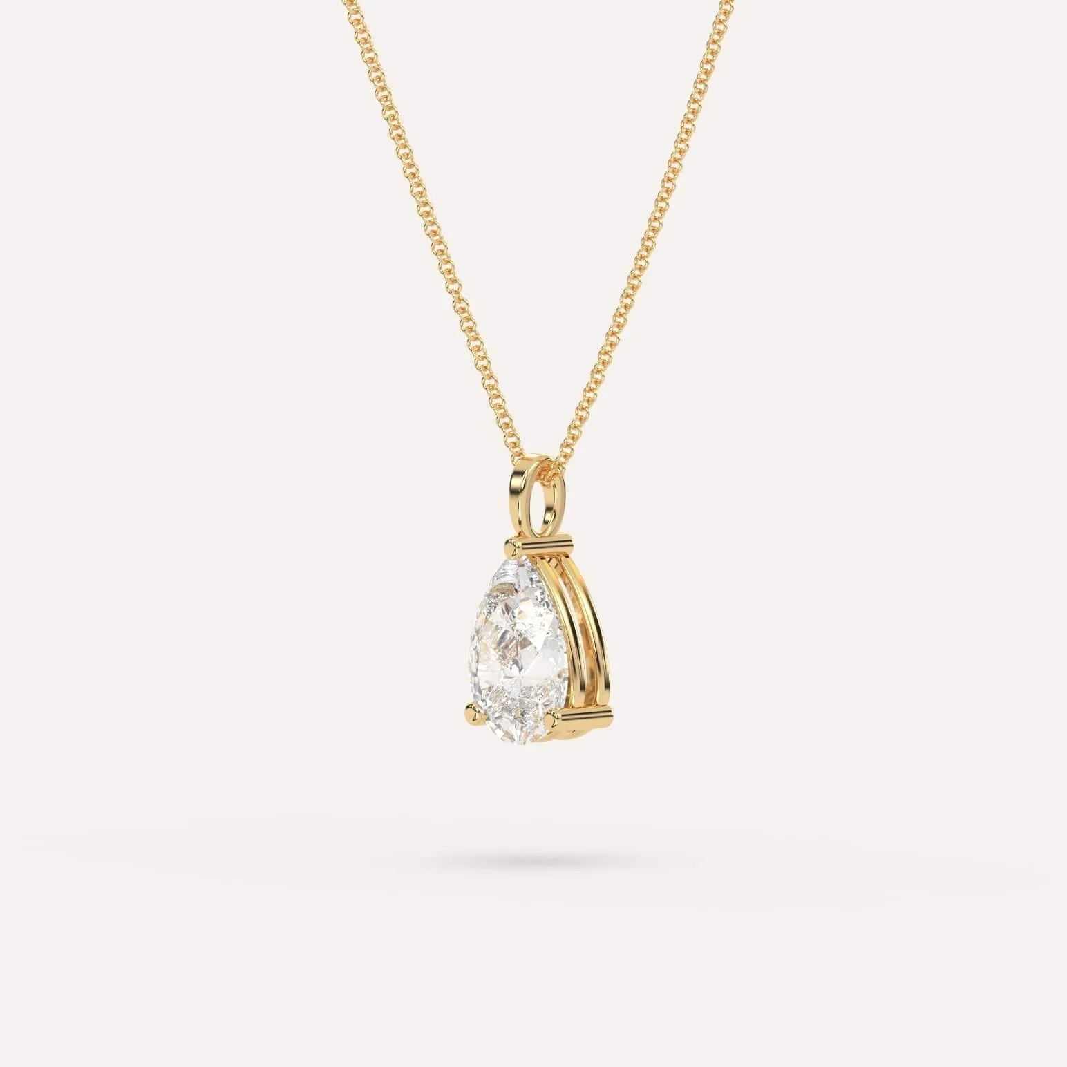 Pear Pendant Diamond Necklace Setting