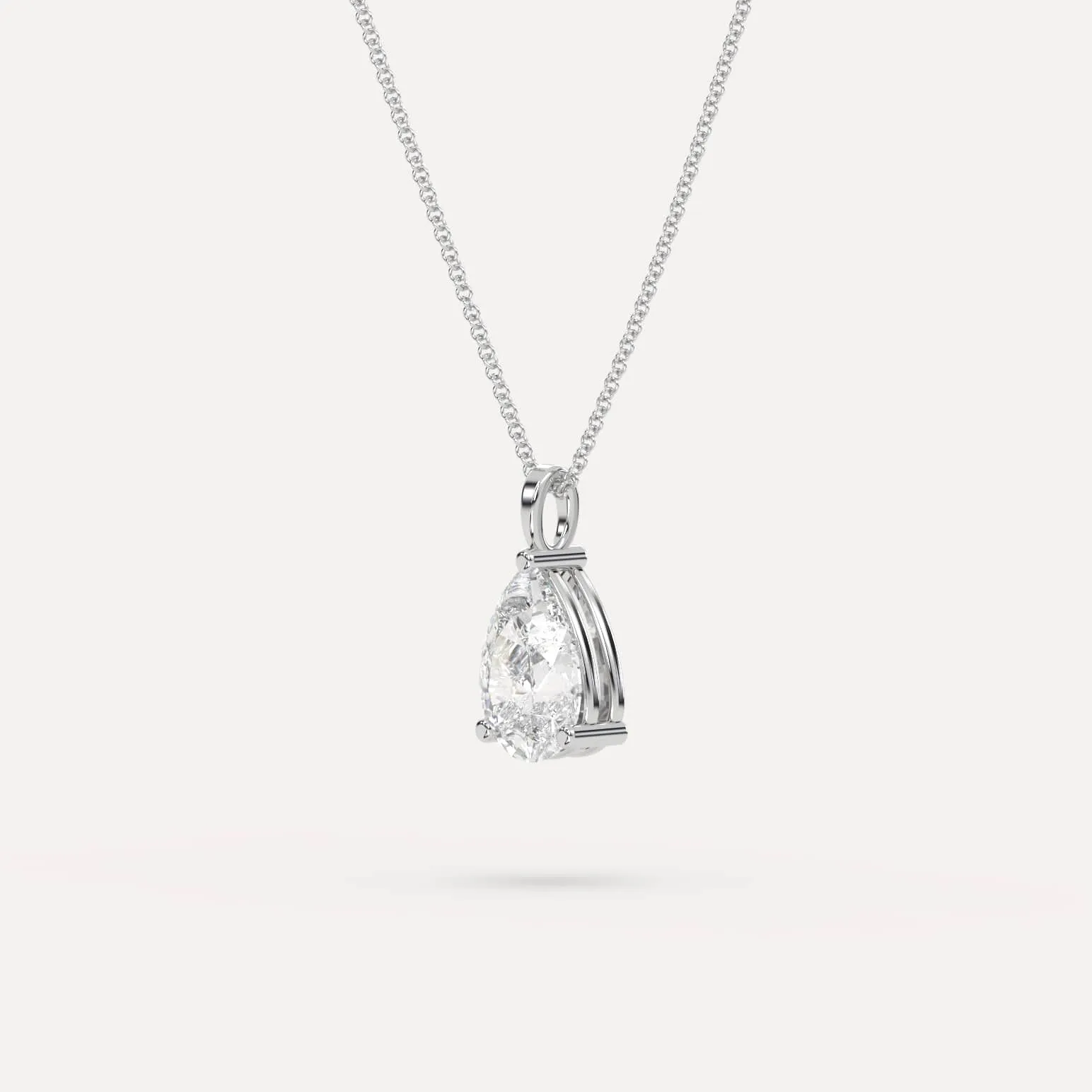 Pear Pendant Diamond Necklace Setting