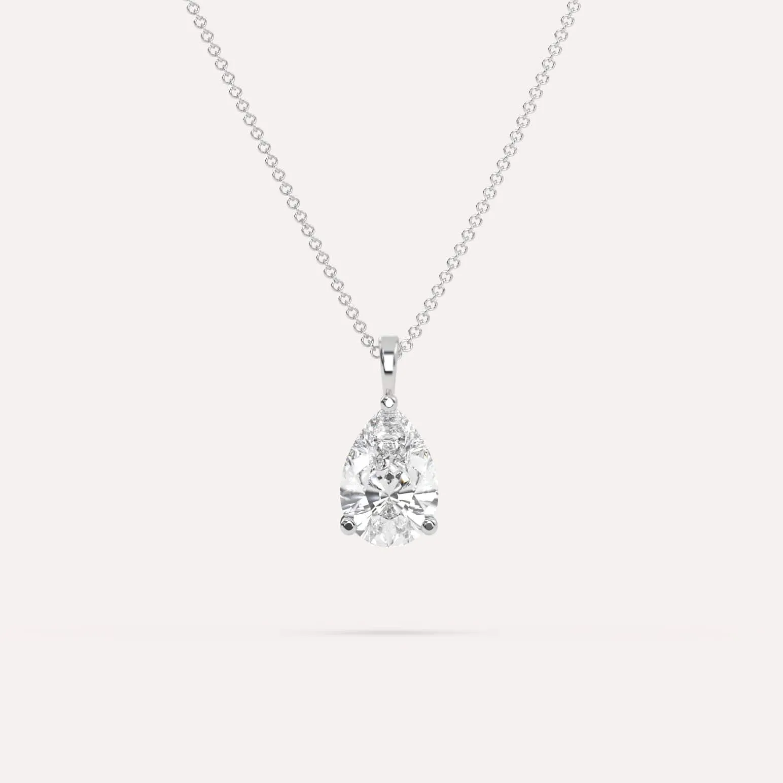Pear Pendant Diamond Necklace Setting