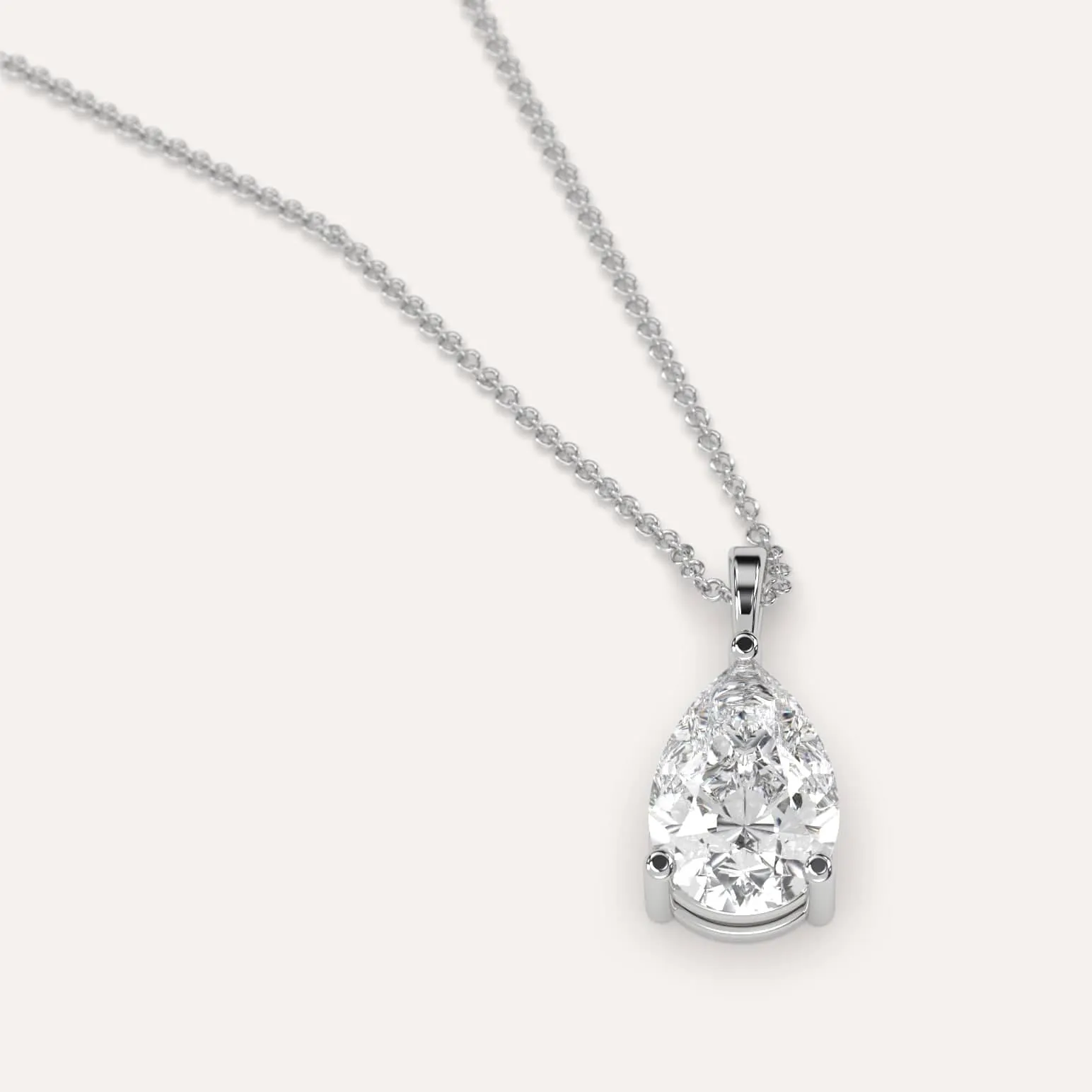 Pear Pendant Diamond Necklace Setting