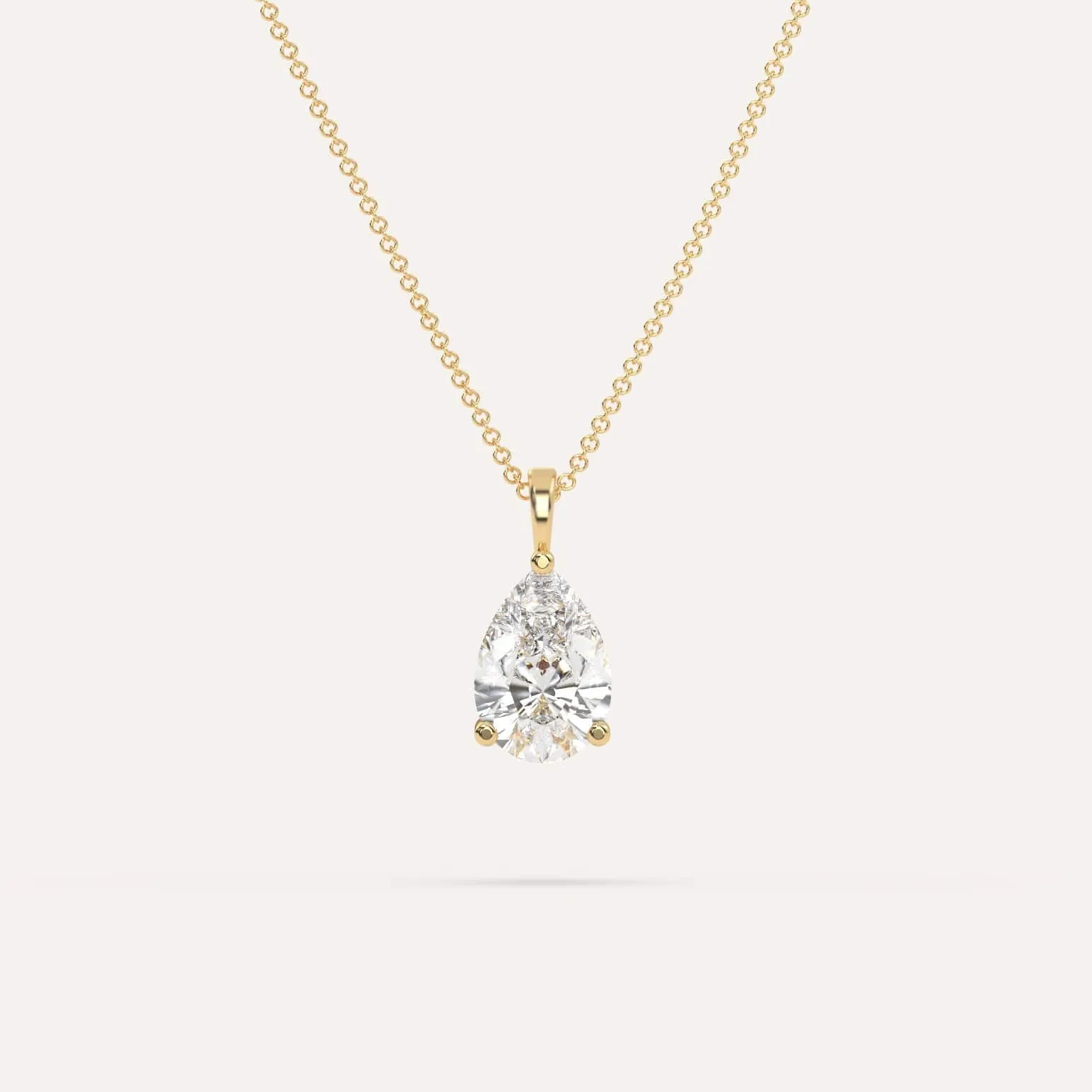 Pear Pendant Diamond Necklace Setting