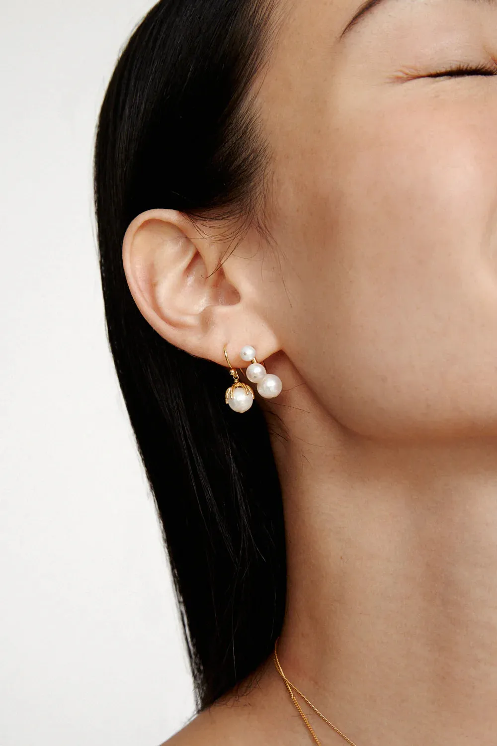 Penelope Earrings with Pearl Drop