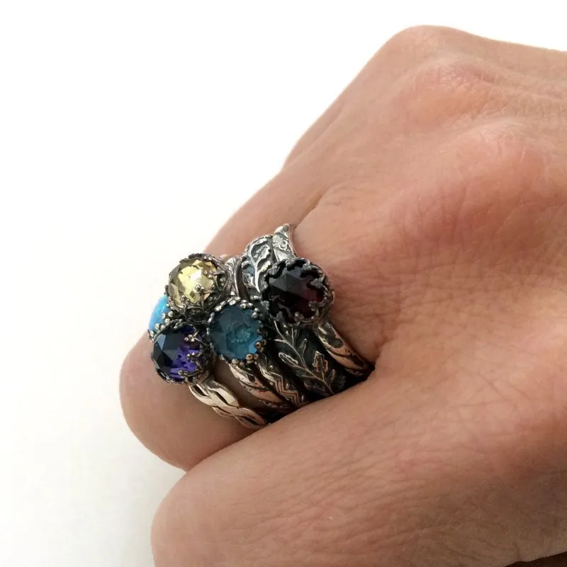 Peridot Green Sterling Silver Ring - Our Dream.