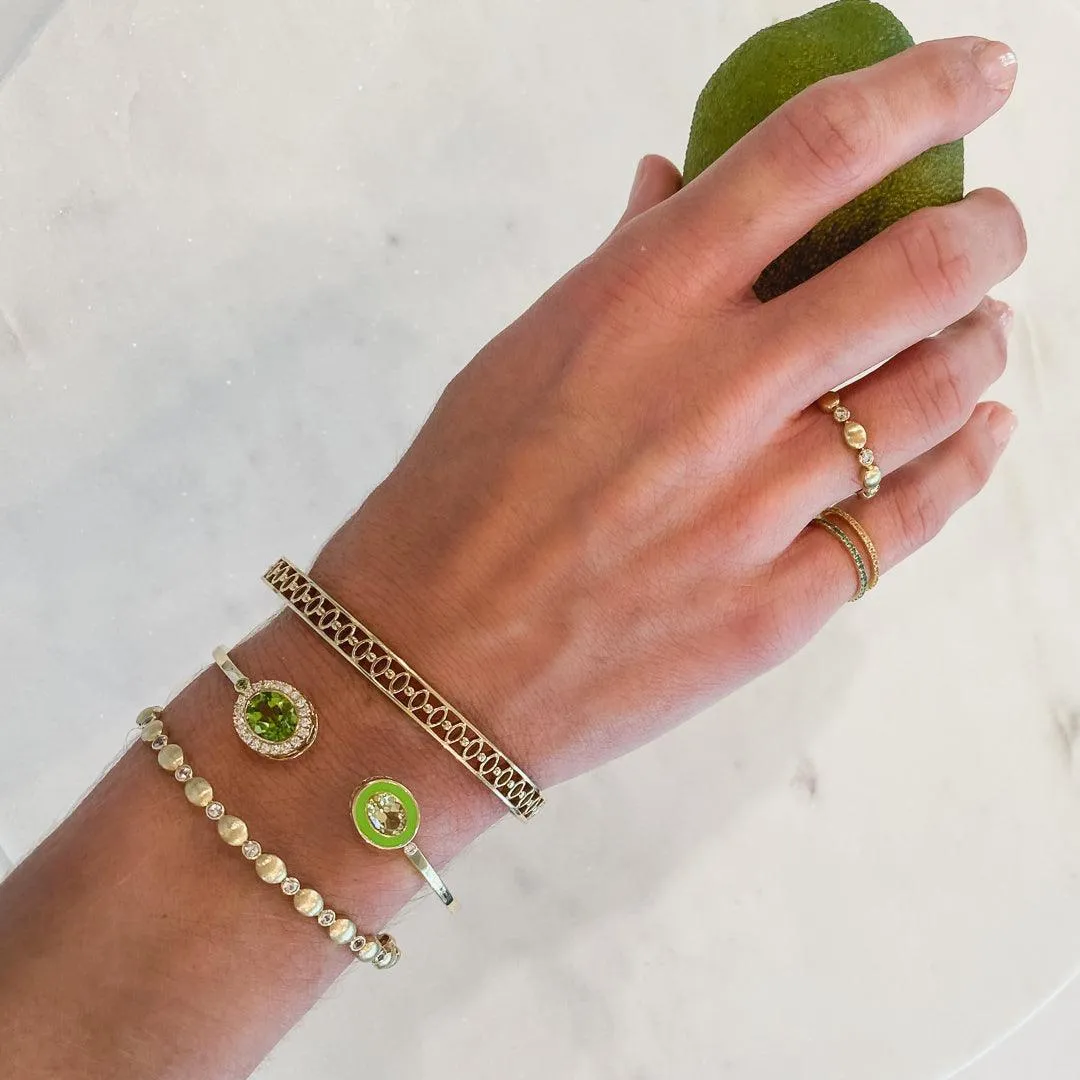 Petite Eternity Bands in Tsavorite