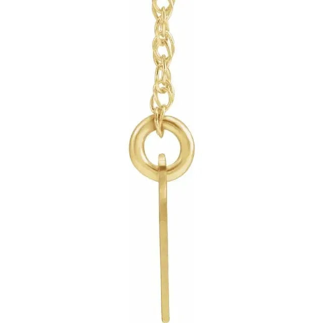 Pierced Roman Numeral Date Necklace - Special Order