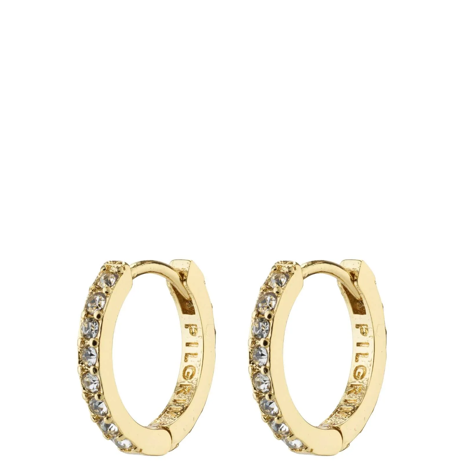Pilgrim Ebna Gold Crystal Small Hoop Earrings