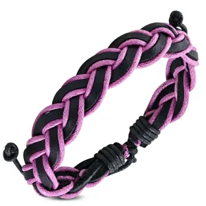 Pink Braid Wristband