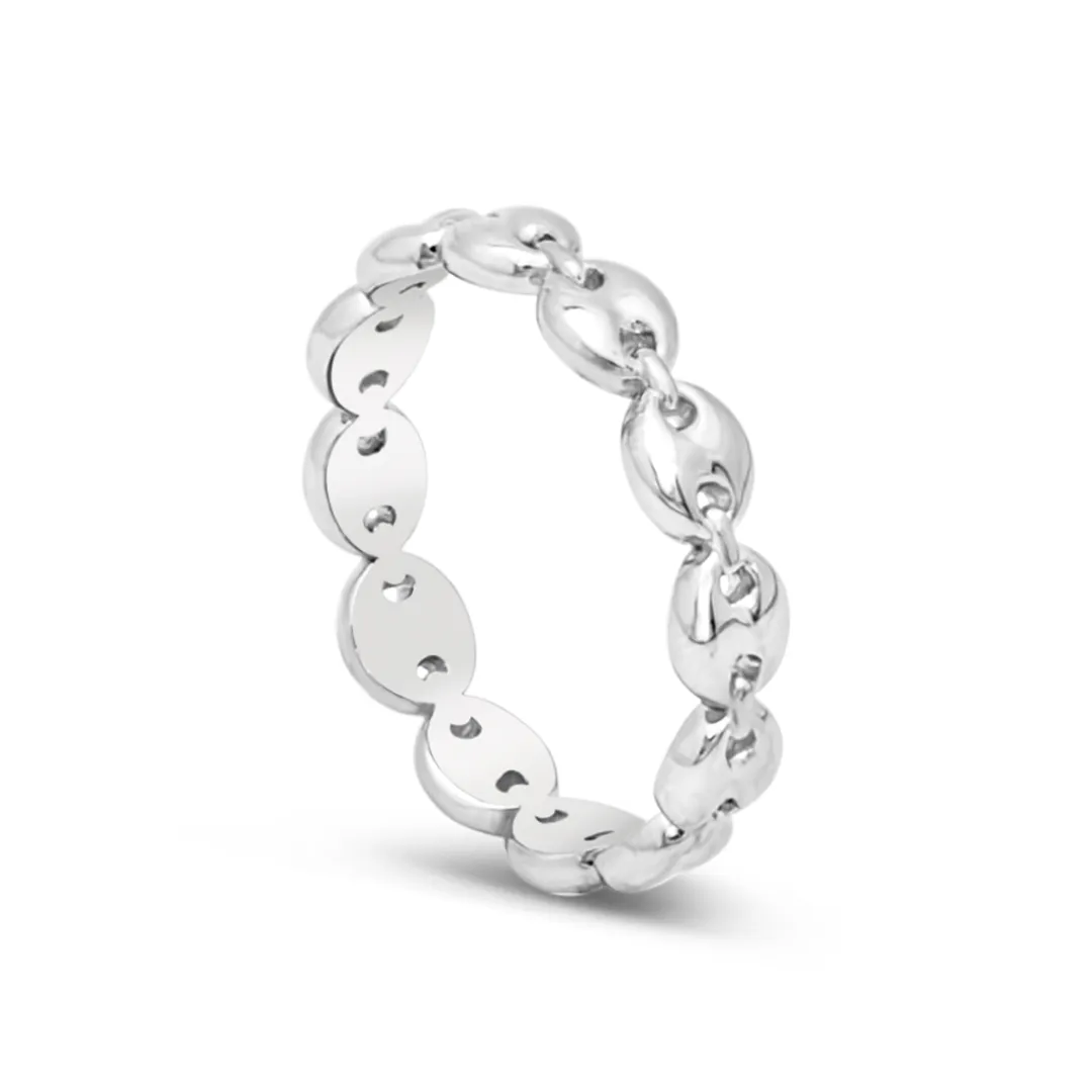 PLAIN LINKS SILVER BAND