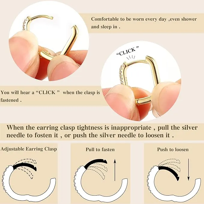 Plated Cubic Zirconia Small Hoop Earrings