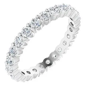 Platinum 3/4 CTW Diamond Eternity Band Size 4