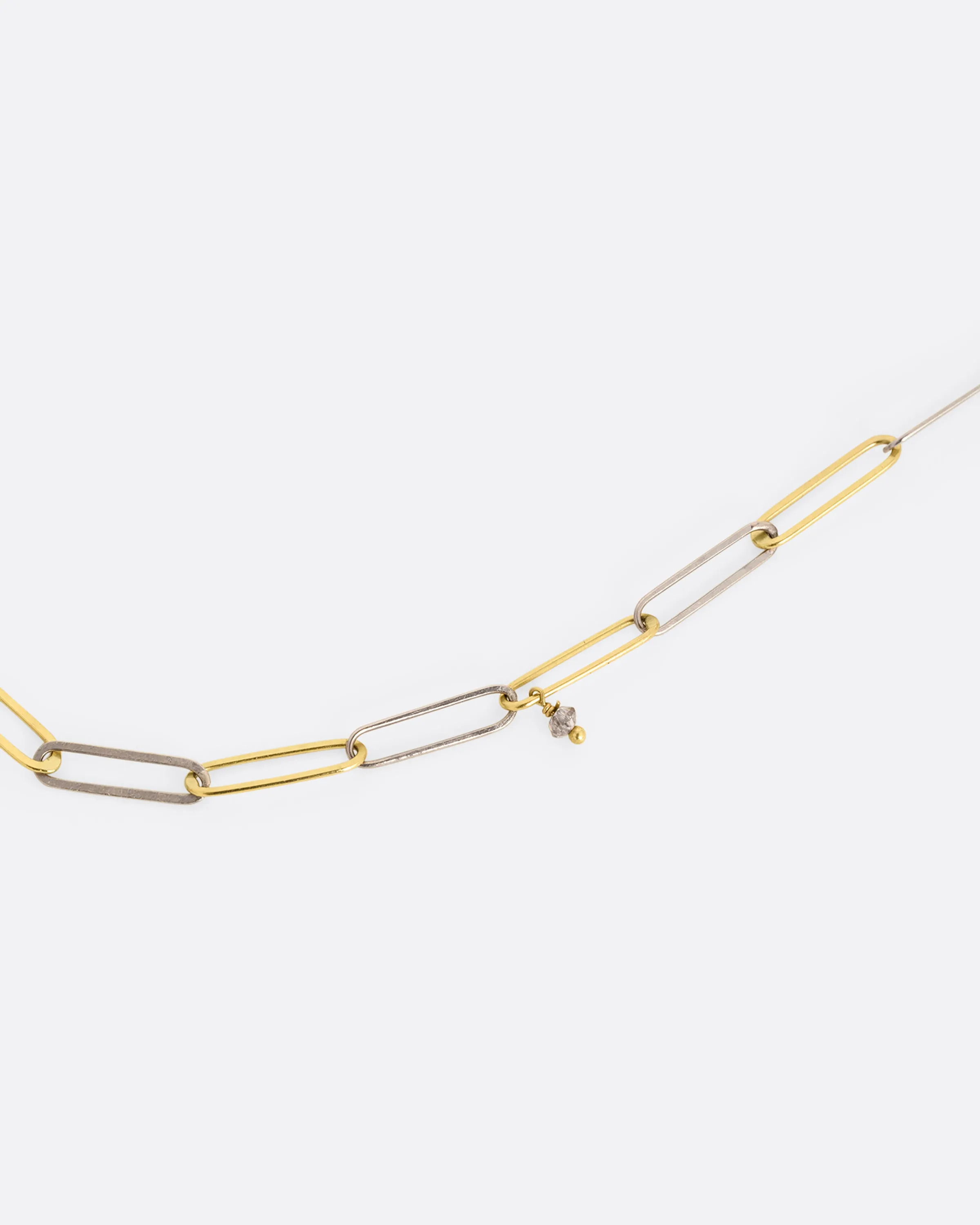 Popsicle Stick Diamond Necklace