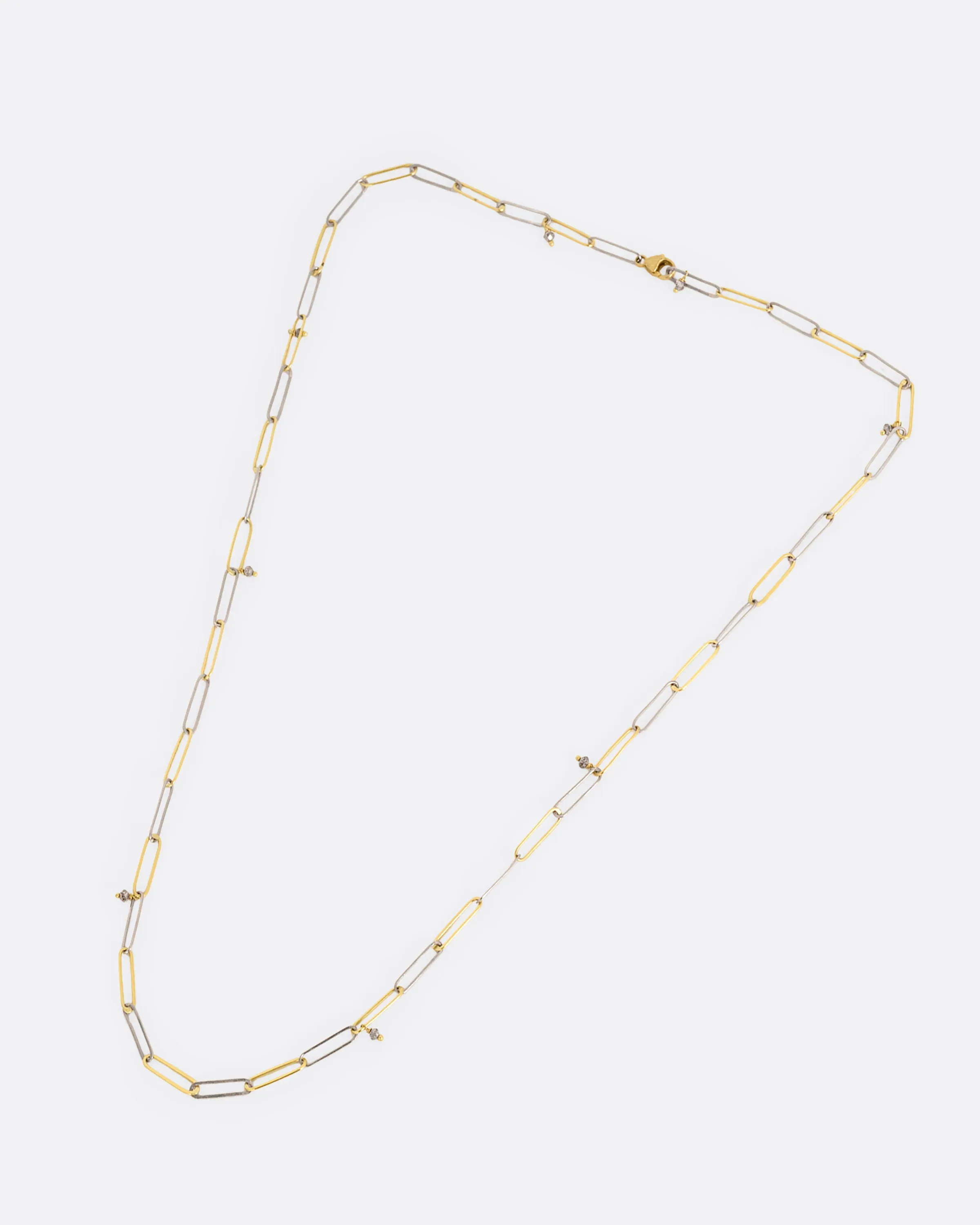 Popsicle Stick Diamond Necklace
