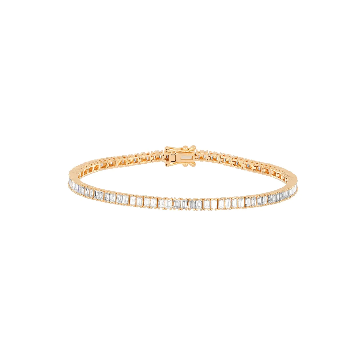 Prong Set Diamond Baguette Eternity Bracelet