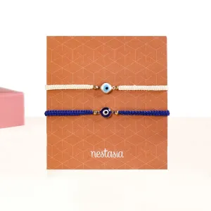 Protective Evil Eye Amulet Bracelet Set Of 2