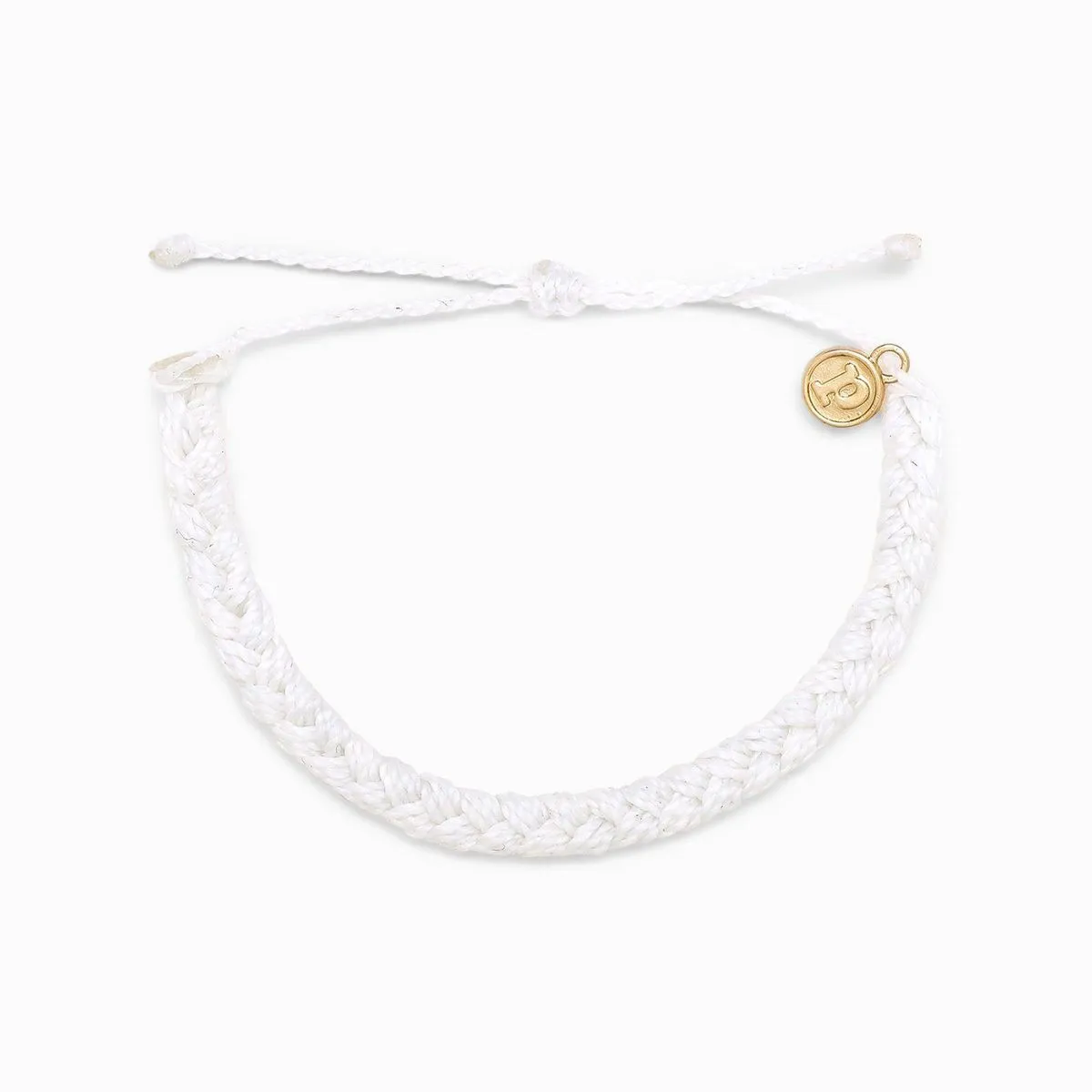Pura Vida Braided Bracelet ~ White