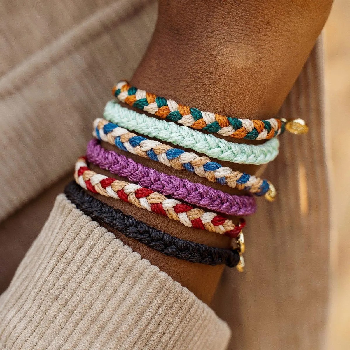 Pura Vida Multi Braided Bracelet ~ Fireside Feels