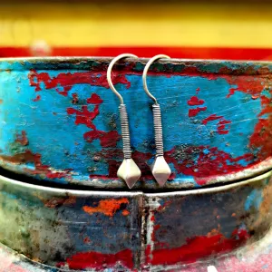 Rabari style silver hook earring