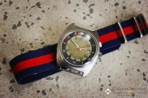 Rare Vintage Cisne Super Compressor Diving Diver Manual Watch 17 Jewel Date