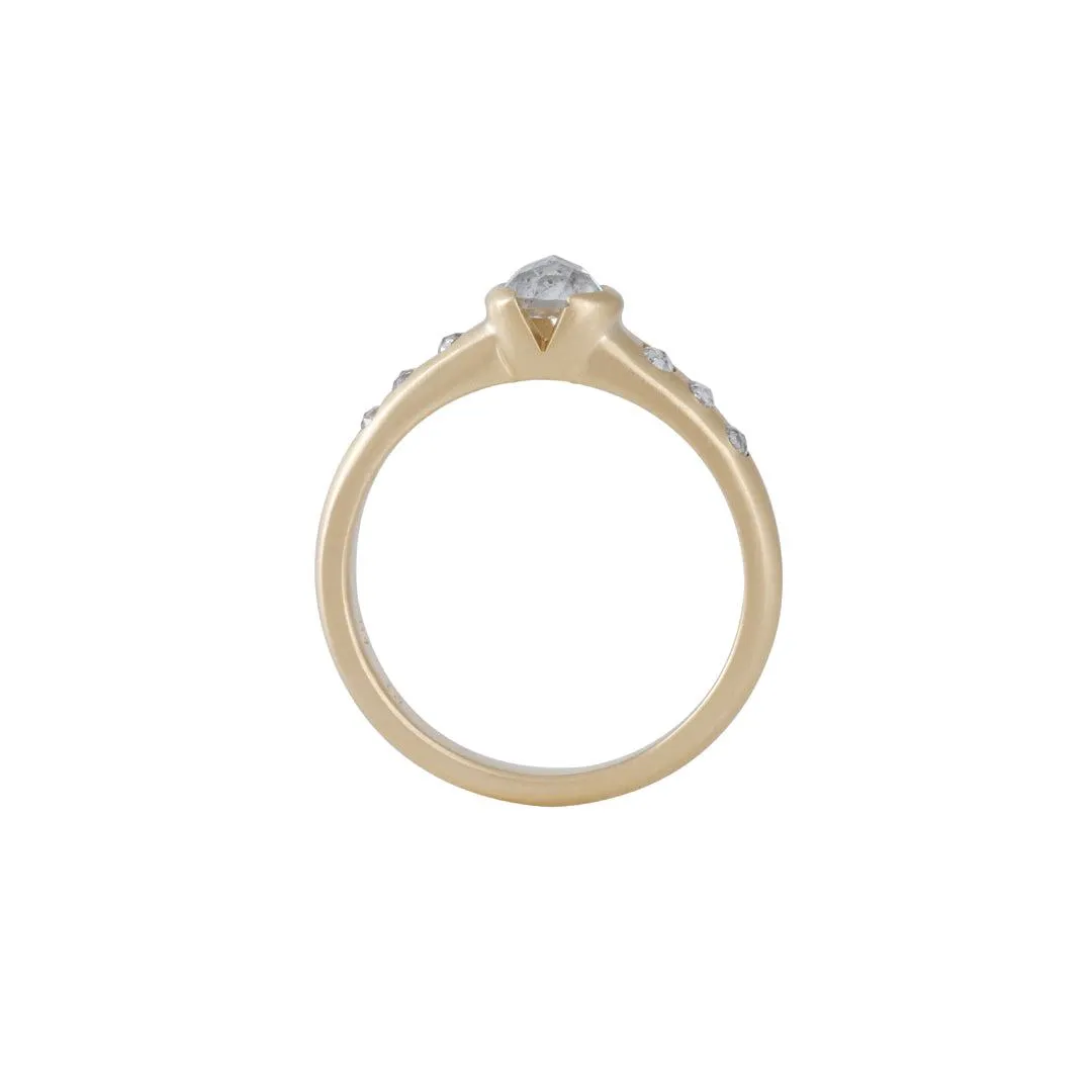 Rebecca Overmann - Half Bezel Rose Cut Diamond Solitaire