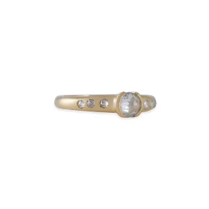 Rebecca Overmann - Half Bezel Rose Cut Diamond Solitaire