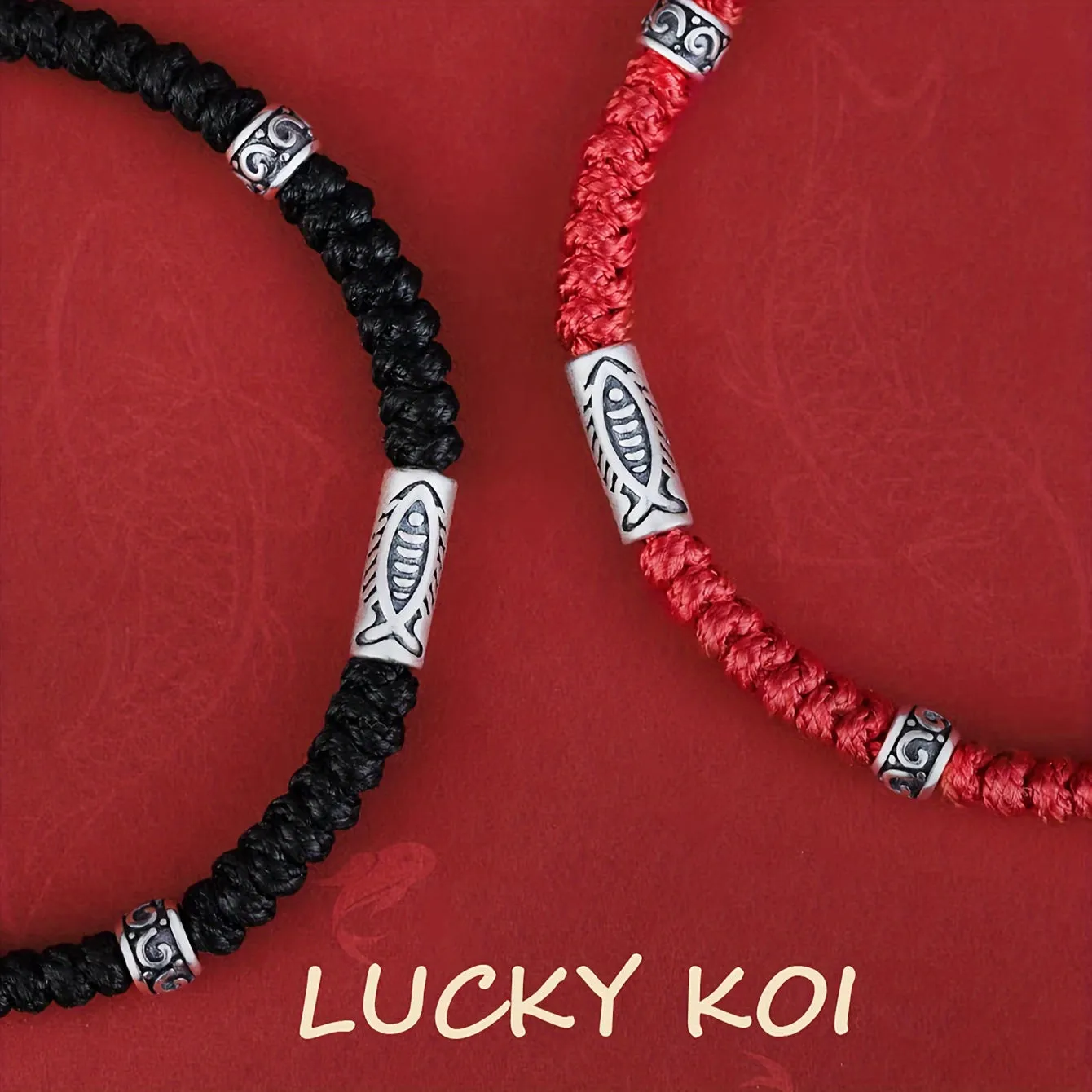Red Koi Lucky Bracelet for Couples Relationship Matching
