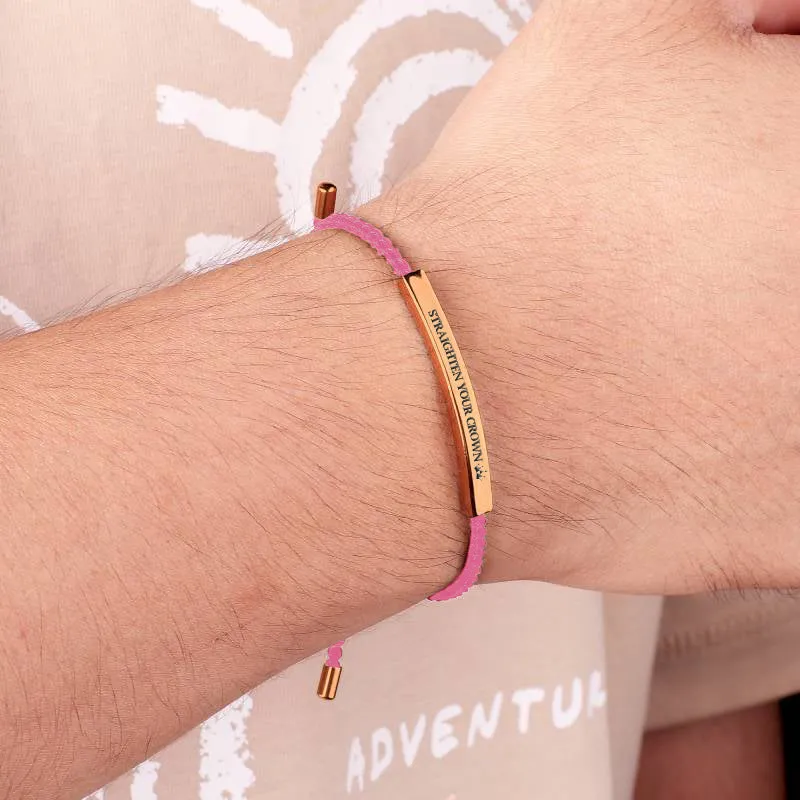 Remember Who You Are and Straighten Your Crown Inspire Bracelet