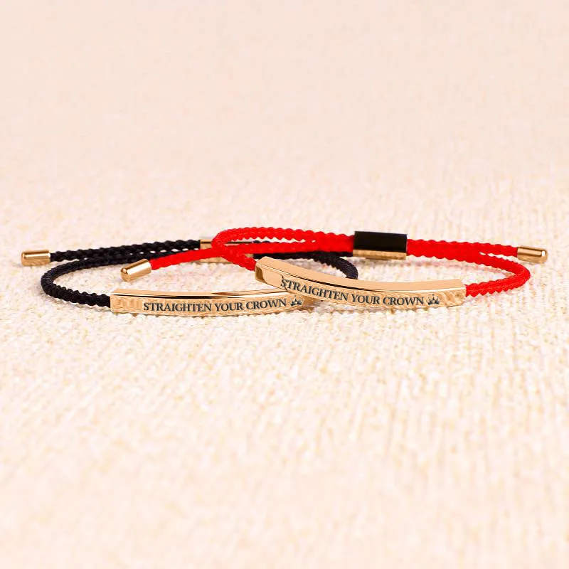 Remember Who You Are and Straighten Your Crown Inspire Bracelet