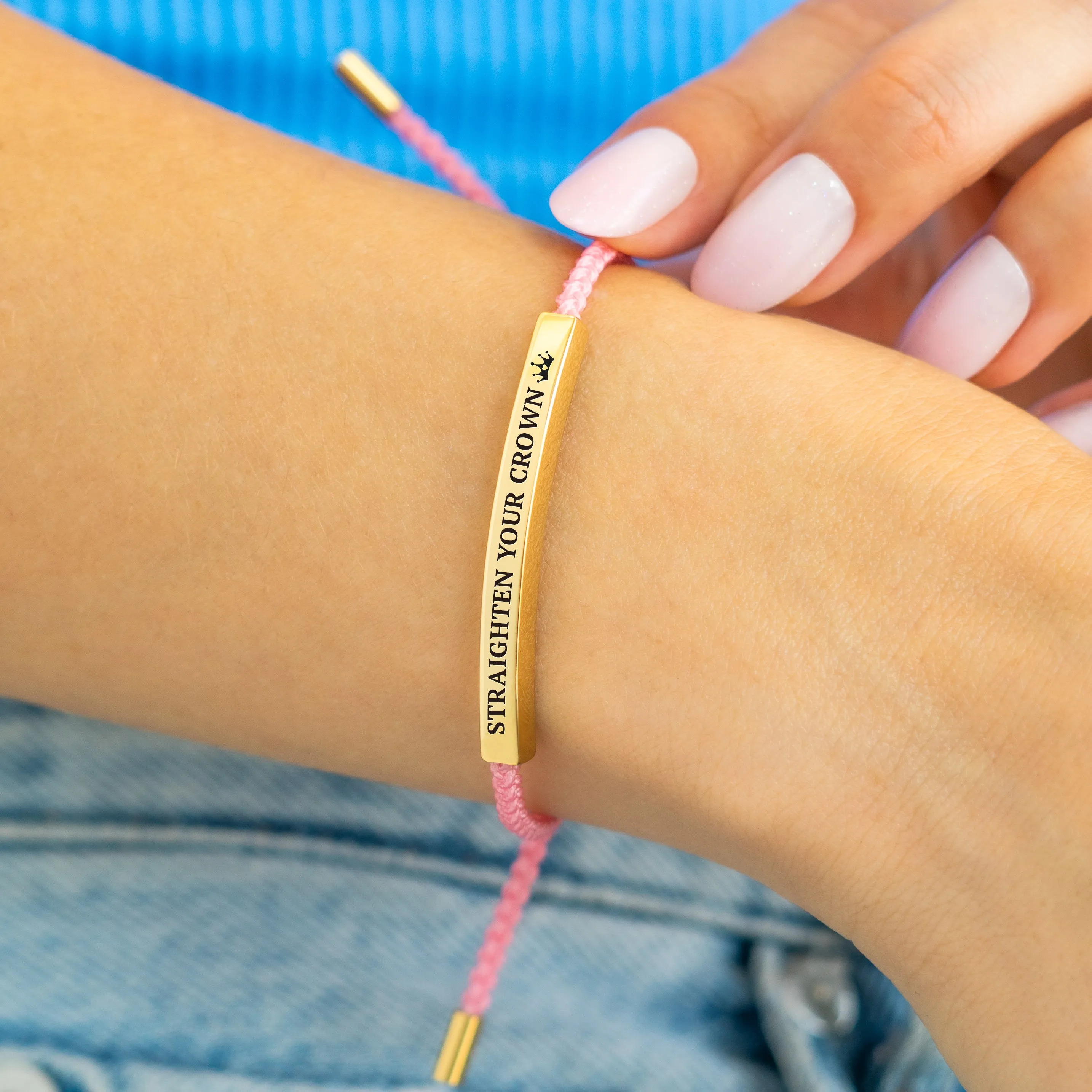 Remember Who You Are and Straighten Your Crown Inspire Bracelet