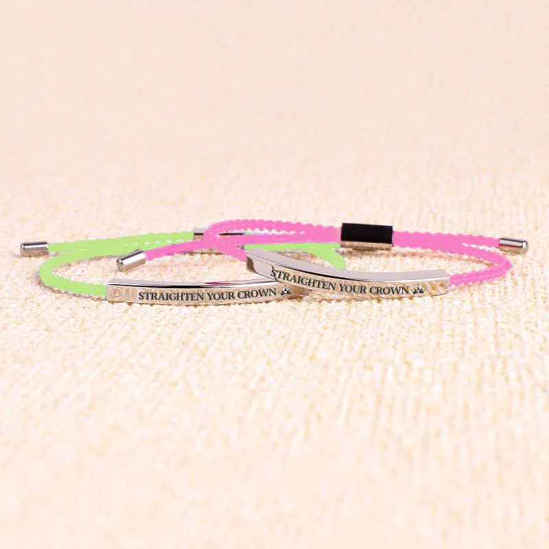 Remember Who You Are and Straighten Your Crown Inspire Bracelet
