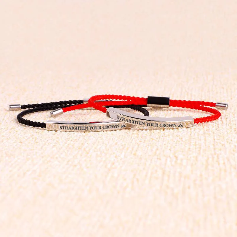 Remember Who You Are and Straighten Your Crown Inspire Bracelet