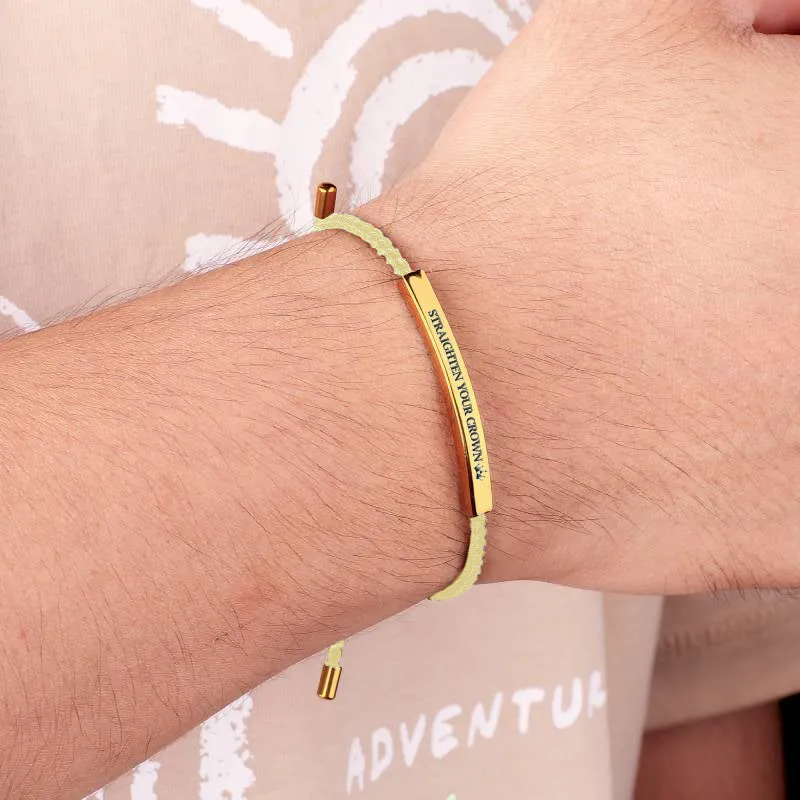 Remember Who You Are and Straighten Your Crown Inspire Bracelet