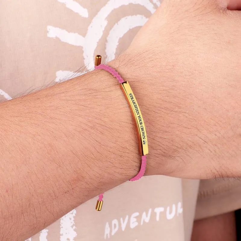 Remember Who You Are and Straighten Your Crown Inspire Bracelet