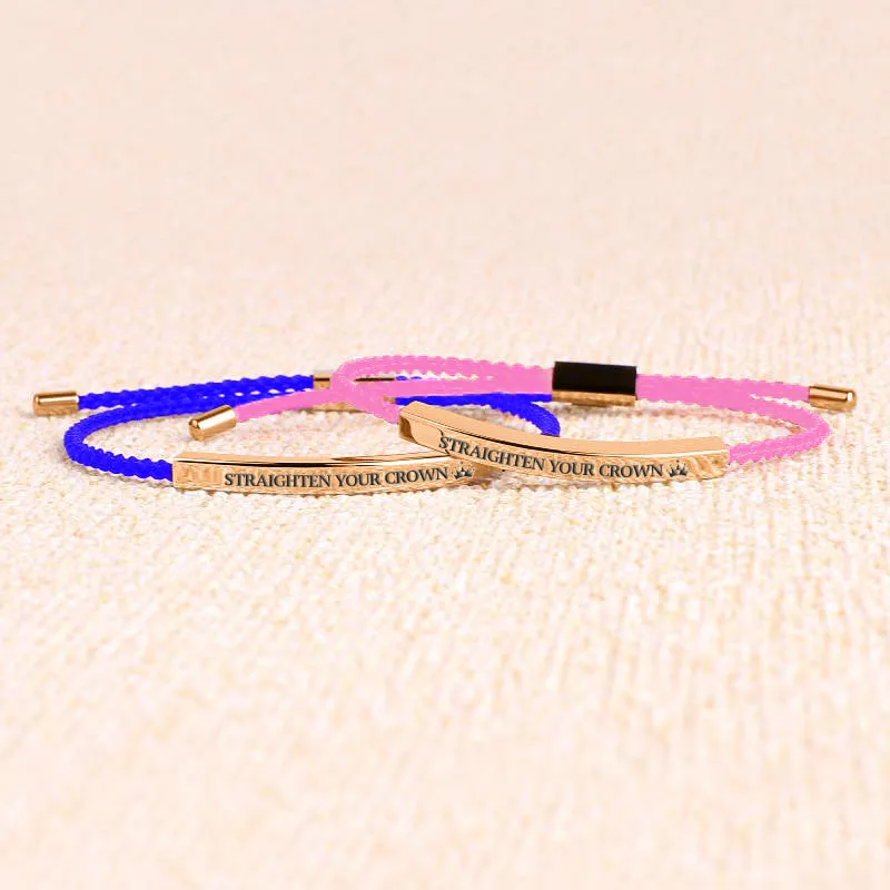 Remember Who You Are and Straighten Your Crown Inspire Bracelet