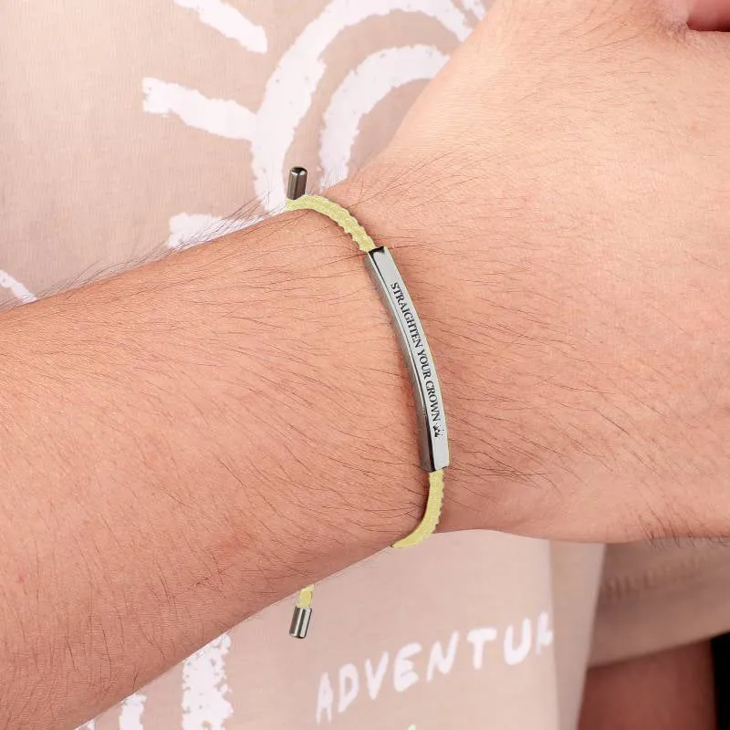Remember Who You Are and Straighten Your Crown Inspire Bracelet