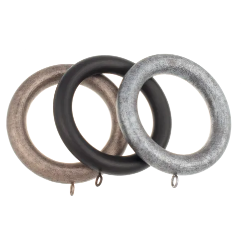Renaissance Smooth Skinny Wood Rings - Box of 50