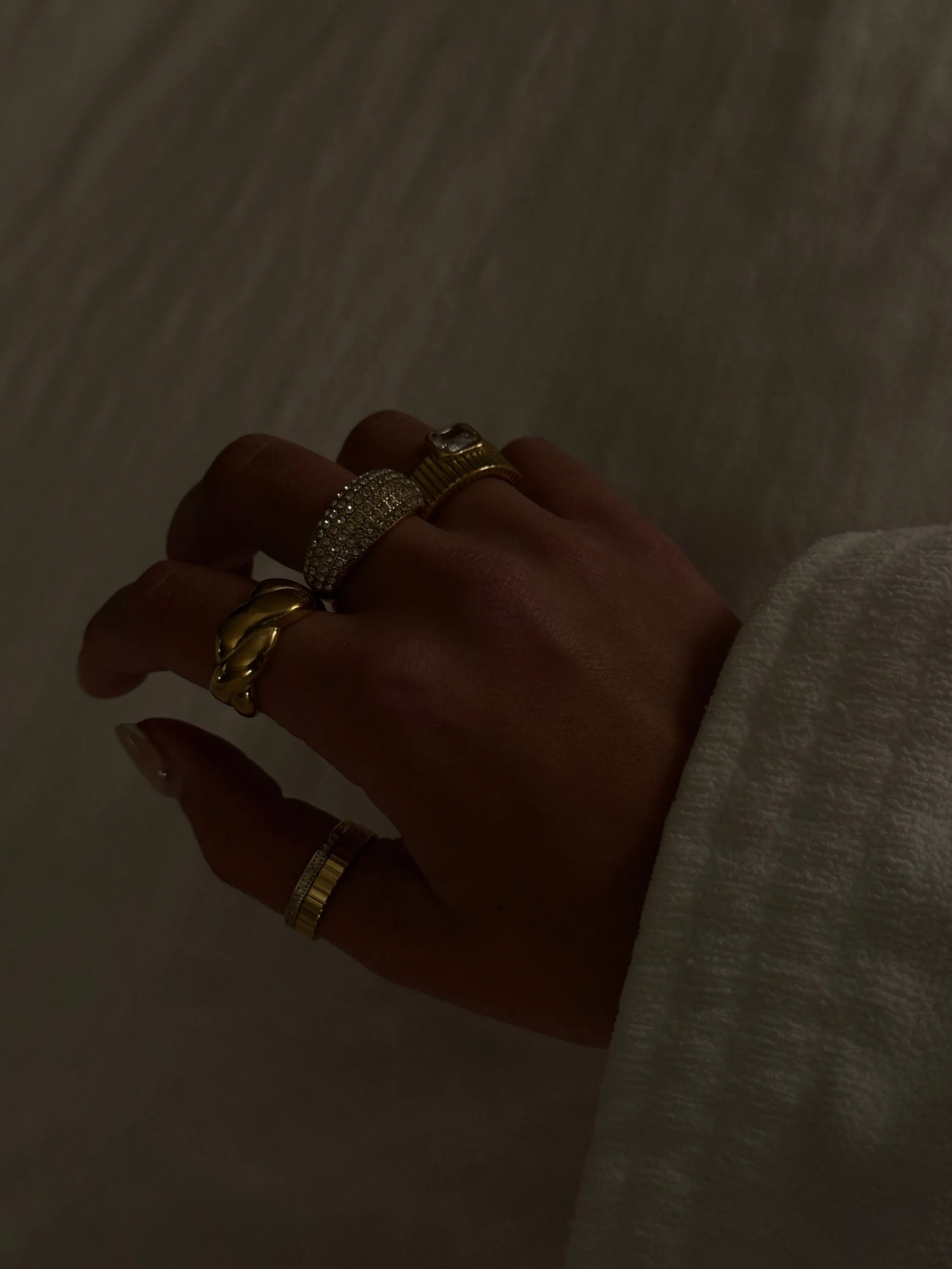 Ribbed Stacker Ring