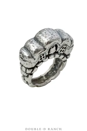 Ring, Dian Malouf, Sterling Silver, Hallmark, Contemporary, 1677