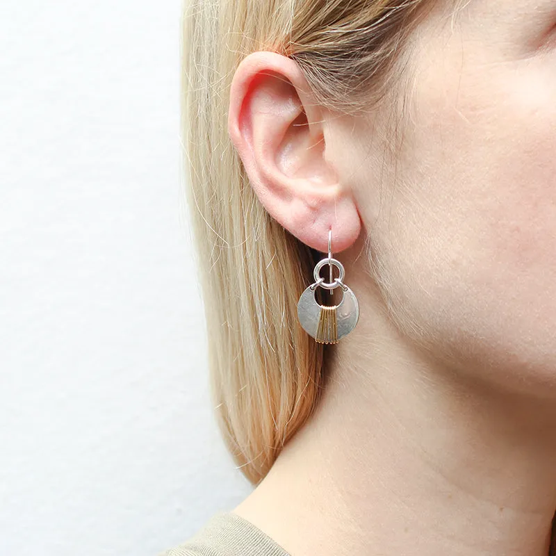Ring with Wire Wrapped Horseshoe Wire Earring